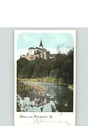 wz95303 Friedland Boehmen Burg Schloss Kategorie. Frydlant Alte Ansichtskarten