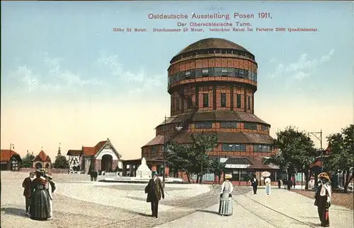 Posen Poznan Oberschlesische Turm Ostdeutsche Ausstellung 1911 / Poznan /