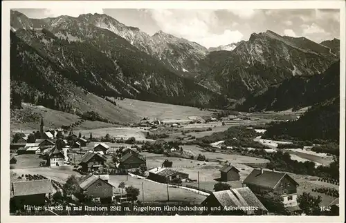 Hinterstein Bad Hindelang Panorama mit Rauhorn Kirchdachscharte Aelpelespitze Allgaeuer Alpen / Bad Hindelang /Oberallgaeu LKR