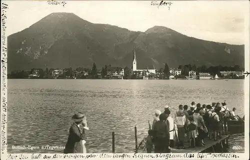 Rottach Egern Partie am Tegernsee Anlegesteg Kat. Rottach Egern