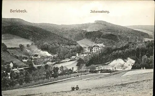 Berlebeck Panorama mit Johannaberg Kat. Detmold