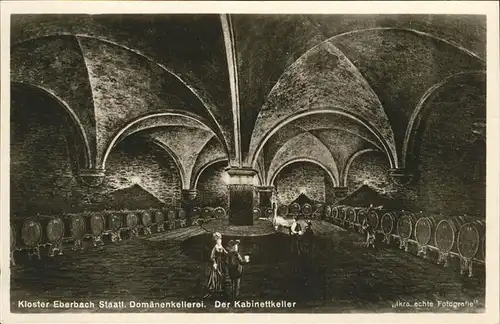 Eltville Rhein Kloster Eberbach Staatliche Domaenenkellerei Kabinettkeller Kat. Eltville am Rhein