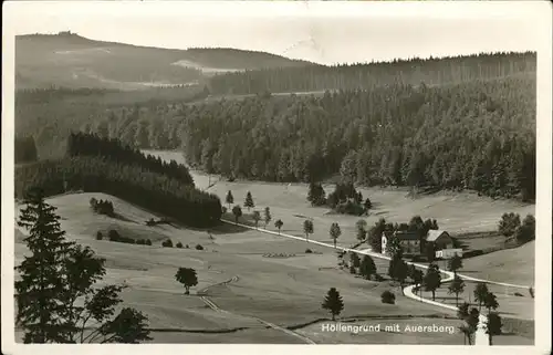 Auersberg Wildenthal Panorama im Hoellengrund Kat. Eibenstock