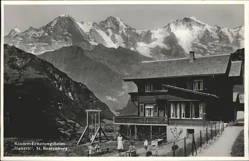 Beatenberg Kinder Erholungsheim "Hauetli" Berner Alpen Kat. Beatenberg