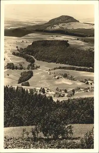 Gersfeld Rhoen Blick von der Wasserkuppe zur Milseburg / Gersfeld (Rhoen) /Fulda LKR