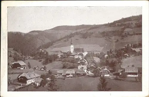 Sirnitz Ortsansicht mit Kirche Kat. Badenweiler