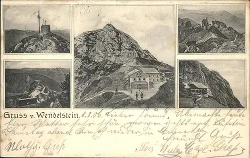 Wendelstein Berg Gipfelkapelle Berghaus Kat. Bayrischzell