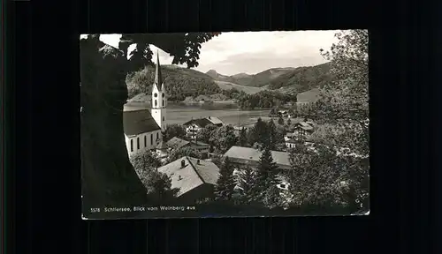 Schliersee Blick vom Weinberg Kat. Schliersee