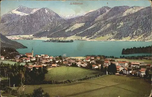 Schliersee mit Alpenpanorama Feldpost Kat. Schliersee