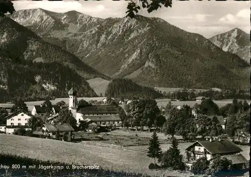 Fischbachau mit Jaegerkamp und Brecherspitz Kat. Fischbachau