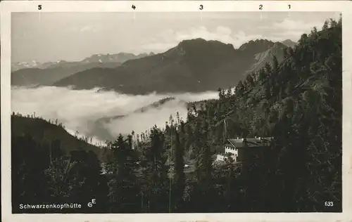 Fischbachau im Nebel mit Alpenpanorama Kat. Fischbachau
