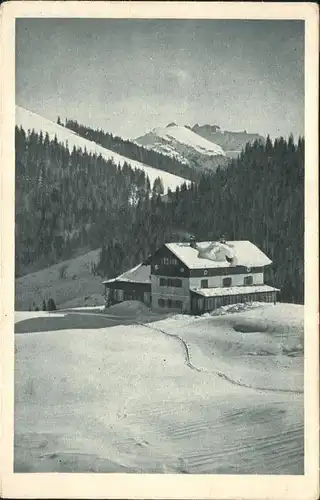 Neuhaus Schliersee Bodenschneidhaus gegen Rote Wand Kat. Schliersee