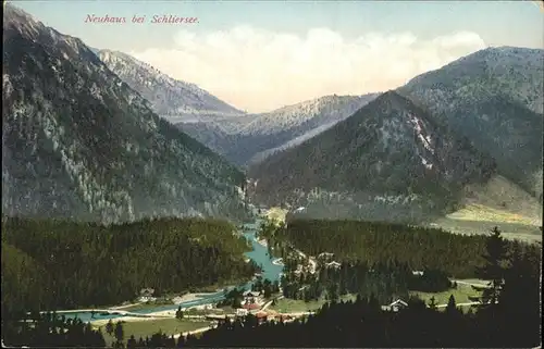 Neuhaus Schliersee Panorama Kat. Schliersee