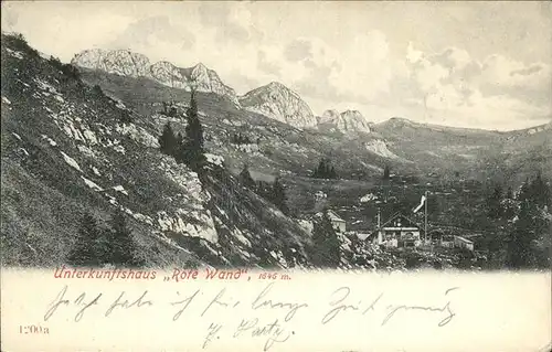 Neuhaus Schliersee Unterkunftshaus Rote Wand Kat. Schliersee