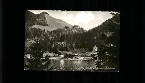 Spitzingsee Willi Merkl Bergerholungsheim Kat. Schliersee