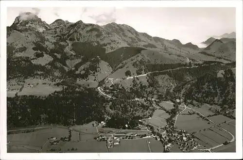 Bayrischzell mit Wendelstein Fliegeraufnahme Kat. Bayrischzell