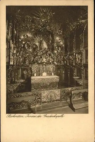 Birkenstein Inneres der Gnadenkapelle Kat. Fischbachau
