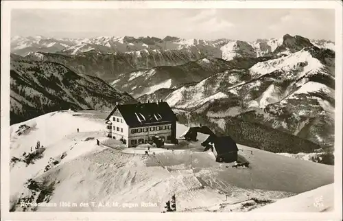 Rotwandgipfel Rotwandhaus des TAKM gegen Rofan Kat. Schliersee