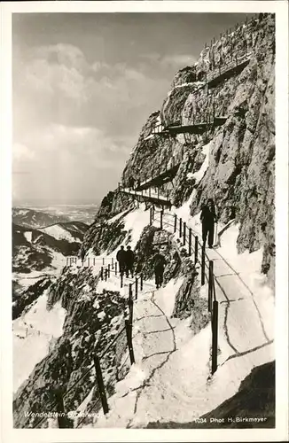 Wendelstein Berg Aufstieg zum Gipfel Kat. Bayrischzell