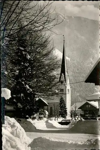 Bayrischzell Dorfpartie mit Kirche Kat. Bayrischzell