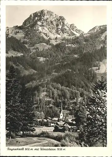 Bayrischzell mit Wendelstein Kat. Bayrischzell