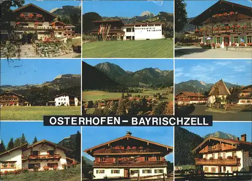 Osterhofen Bayrischzell Panorama mit Teilansichten Kat. Bayrischzell