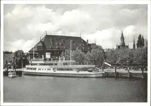 Dampfer Binnenschifffahrt Konstanz am Bodensee Hafen Konzil Kat. Schiffe