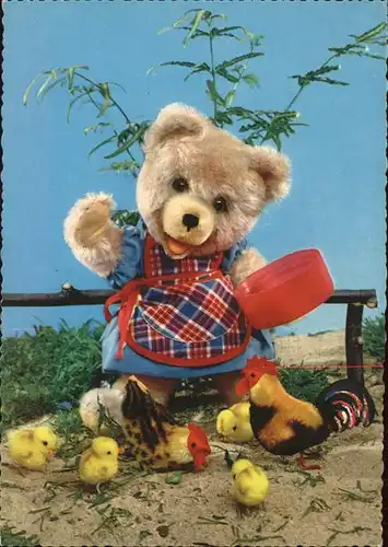 Teddy Teddybaer Teddy bear Huhn Kueken Hahn Kat. Kinderspielzeug