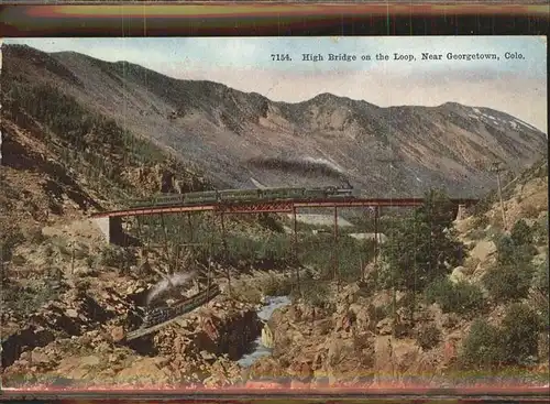 Eisenbahn High Bridge Loop Georgetown Colorado Kat. Eisenbahn