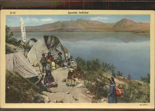 Typen Apache Indians Wickiups Roosevelt Lake Kat. Typen