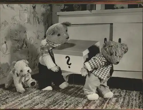 Teddy Teddybaer Teddy bear Hund Box Kat. Kinderspielzeug