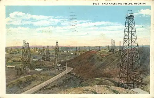 oelfoerderung Oil Fields Salt Creek Oil Fields Wyoming Kat. Rohstoffe Commodities