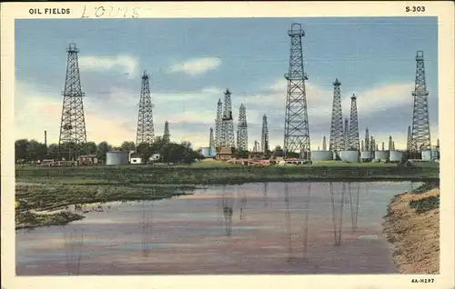 oelfoerderung Oil Fields Oil Fields USA Kat. Rohstoffe Commodities