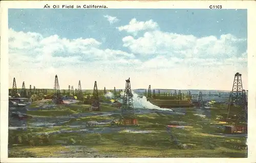 oelfoerderung Oil Fields Oil Field California Kat. Rohstoffe Commodities
