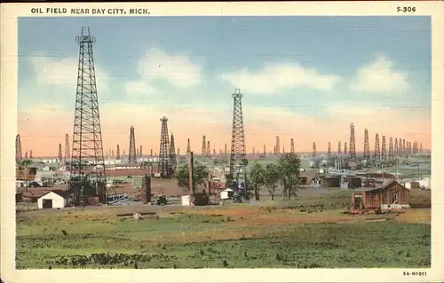 oelfoerderung Oil Fields Oil Field Bay City Mich. Kat. Rohstoffe Commodities