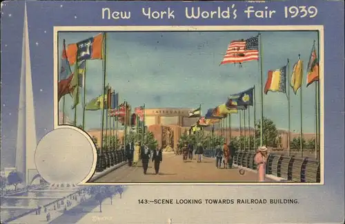 Exposition Worlds Fair New York 1939 Railroad Building Kat. Expositions