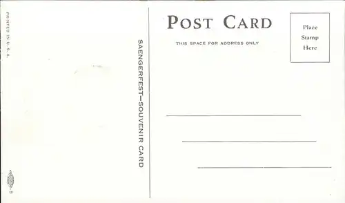 Saengerbundfest St. Louis Schubert Foster Engel Harfe Kat. Musik