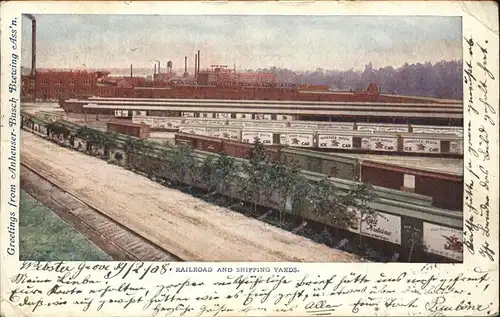 Brauerei Brewery Anheuser Busch Railroad Shipping Yards Kat. Lebensmittel