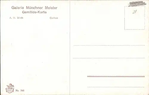 Verlag Galerie Muenchner Meister Nr. 348 Caritas A.M. Wirth Kat. Verlage
