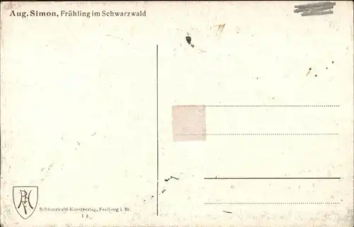 Simon A. Schwarzwaldhaus im Fruehling Kat. Schwarzwaldkuenstler