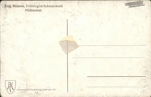 Simon A. Fruehling im Schwarzwald Nussbachtal Kat. Schwarzwaldkuenstler