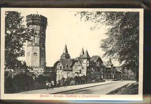 Barmen Wuppertal Anlagen Stadthalle Kriegerdenkmal Kat. Wuppertal