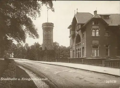 Barmen Wuppertal Stadthalle Kriegerdenkmal  Kat. Wuppertal