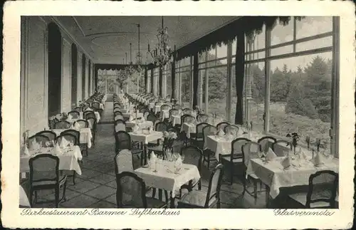 Barmen Wuppertal Parkrestaurant Luftkurhaus Glasveranda Kat. Wuppertal