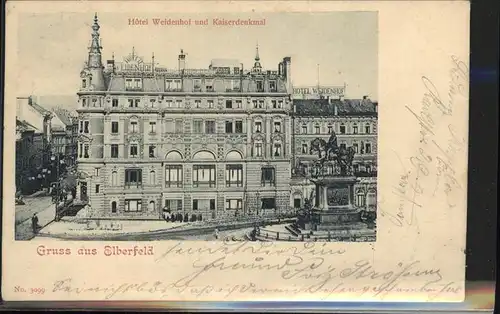 Elberfeld Wuppertal Hotel Weidenhof Kaiserdenkmal / Wuppertal /Wuppertal Stadtkreis