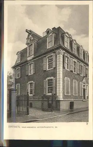 Barmen Wuppertal Altbergische Haeuser Haus Molenius Unterdoernerstr. 300 Jahrfeier Kat. Wuppertal