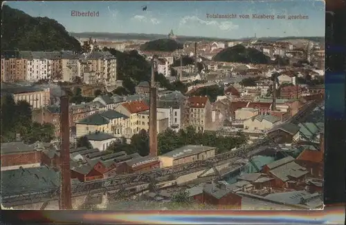 Elberfeld Wuppertal Total vom Kiesberg gesehen / Wuppertal /Wuppertal Stadtkreis