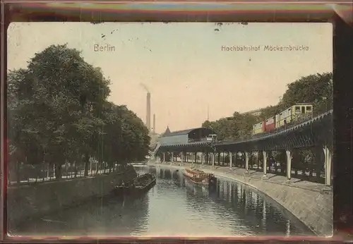 Berlin Hochbahnhof Moeckernbruecke Kat. Berlin