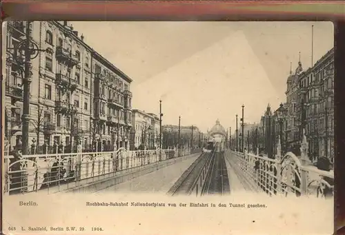 Berlin Hochbahn Bahnhof Nollendorfplatz Tunnel Kat. Berlin