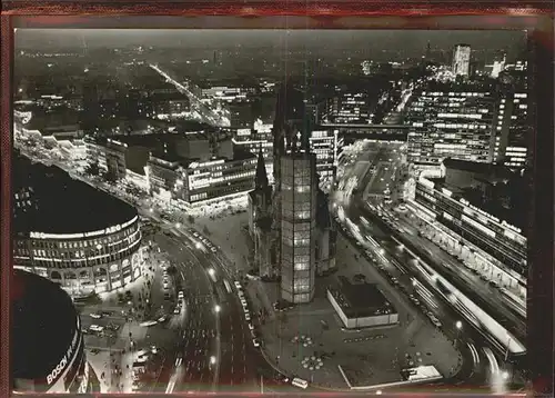 Berlin Fliegeraufnahme Breitscheidplatz Kaiser Wilhelm Gedaechtnis Kirche Kat. Berlin